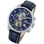 Montre homme - lotus - ul18527 - 3 - chronographe - cuir bleu - tanchit 5 atm