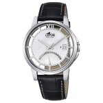 Lotus montre homme femme minimalist analogique quartz cuir noir ul18325 - 1