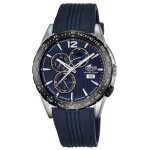 Lotus montre homme multifunction analogique quartz pu bleu ul18310 - 3