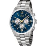 Montre - lotus - minimalist homme - chrono acier - tanchit 5 atm - cadran bleu