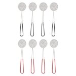 Louche � passoire - salalis - 8pcs - acier inoxydable - long manche - multifonctionnelle