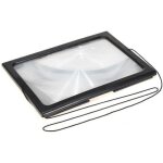 Loupe loupe bellson lire a4 - led 4x - noir - grossissement de 3 fois Loupe loupe bellson lire a4 - led 4x - noir - grossissement de 3 fois