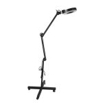 Loupe avec Éclairage et pied - lampe de manucure à del lampe grossissante à del avec support - avec roue ... Loupe avec Éclairage et pied - lampe de manucure à del lampe grossissante à del avec support - avec roue ...
