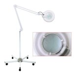 Loupe led 5 dioptries oukaning - lampe fluorescente 24w pour salon de beaut et esthticiennes