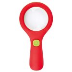 Loupe avec lumi�re moses scribbler 18 cm - vert / rouge - pour les enfants de 6 ans et plus