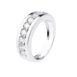 Alliance - lova lola van der keen - diamant de synthse - argent massif 925 - oxyde de zirconium - 7 ...