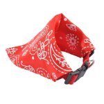 Love story - collier bandana r�glable - 30 � 50 cm - rouge