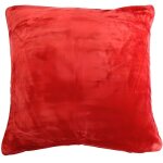 Lovely casa c05792003h doudou housse coussin polyester rouge 40 x 40 cm?