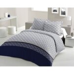 Lovely home parure de couette coton rainbow - bleu marine - 240x260 cm Lovely home parure de couette coton rainbow - bleu marine - 240x260 cm