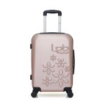 Lpb - valise cabine abs eleonor 4 roues 55 cm - rose