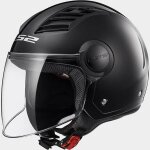 Ls2 casque jet airflow - noir verni
