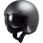 Ls2 casque jet of601 bob ii carbon solid