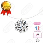 Lsc collier cadeau de nol femmes strass invisible ligne de pche transparente chane colliers pendentif ...