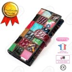 Lsc portefeuille long pour femme en cuir de vachette  la main porte - monnaie tendance mode couture ...