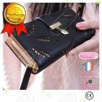 Lsc® portefeuille à motif feuille accessoire vêtement pour dame boucle glissière avec porte - carte porte ... Lsc® portefeuille à motif feuille accessoire vêtement pour dame boucle glissière avec porte - carte porte ...