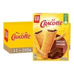 Lu - 12 botes de cracotte - biscottes fourres au chocolat - (12x200g)