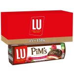 Lu - 15 botes de pims - biscuits gnoises nappes  la framboise et au chocolat - (15x150g)