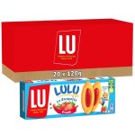 Lu - 20 botes de 3 sachets de lulu la barquette - biscuits  la fraise - (20x120g)