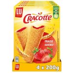 Lu - 4 botes de cracotte - biscottes fourres  la fraise - (4x200g)