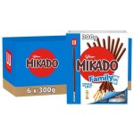 Lu - 6 botes de 4 sachets de mikado - biscuit au chocolat au lait - format familial - (6x300g)