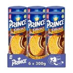 Lu - 6 paquets de prince - biscuits fourrs au chocolat au bl complet - (6x300g)