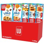 Lu - la bote lulu de 10 paquets : barquette choco noisettes x3 coqueline choco x2 ourson choco x2 barquette ...
