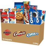 Lu - la bote plaisir - lot de biscuits : mikado lait x4 mikado noir x4 granola cookie x2 napp x2 oreo ...