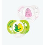 Luc & l�a 2 sucettes anatomiques t�terelle extra - fine 6 - 18 mois edition limit�e barbapapa