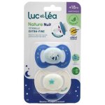 Luc et l�a duo de sucettes nature nuit + 18 mois raton avec t�terelle anatomique extra - fine -