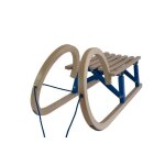 Luge escargot pliable en bois - design authentique - 110cm 2 personnes - renouez avec votre enfance ! ...