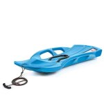 Luge - prosperplast - snow train control - double - frein - plastique flexible - bleu