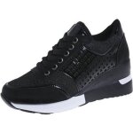 Lukcolor basket lacets platform casual talon compens paillete chaussures simple femmes tte ronde fond ...