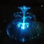 Lumi�res de paysage lampe m�duse � fibre optique solaire parfait pour d�corer votre cour - bleu
