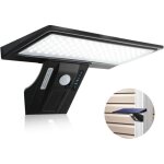 Lumiere solaire exterieur104 led lampe solaire exterieur detecteur de mouvement 4 modes 3 couleurs lampe ...