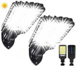 Lumiere solaire exterieur detecteur de mouvement 72 cob ip65 tanche lampadaires3 modes projecteur exterieur ...