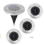 Lumire solaire extrieur jardin au sol extrieur 16 led 6000k blanc etanche ip65 spot solaire extrieur ...