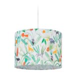 Relaxdays luminaire suspendu chambre d?enfant abat - jour jungle hxd : 140x35 cm e27 lampe  suspension ...