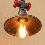 Luminaires suspendus industriels vintage unique en fer forg� cr�atif style steampunk en forme de tuyau ...