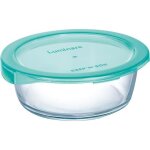Luminarc boite ronde + couvercle keepn box 67 cl transparent et vert