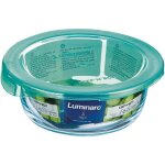 Luminarc boite ronde + couvercle keepn box 39 cl transparent et vert