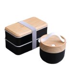 Lunch box 1. 4l + 0. 6lbento japonais design lunch box isothermecouche double bote  conteneurs de prparatio ...