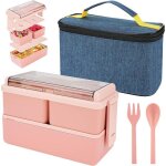 Bote  lunch isotherme 1. 4l - fondupin - rose - rectangulaire - adulte - compatible lave - vaisselle ...