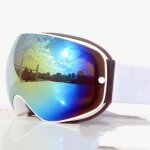 Lunettes de champ de vision de 180 degrs vision ultra claire antibue double couche blanc