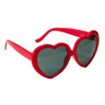 Lunettes coeur - party pro - rouge - femme - intrieur