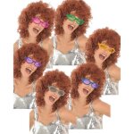 Lunettes disco paillett�es adulte argent