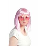 Lunettes hippie gm en mtal rose - ptit clown - accessoire pour adulte