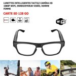 Lunettes intelligentes tactile cam�ra hd 1080p wifi enregistreur vid�o conduite automobile plein air ...