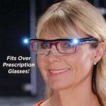 Lunettes de lecture - loupe de vision puissante avec lumire led grossissement de 160% pour lecturelunettes ...