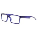 Lunettes loupes - new time - lunettes lecture originales bleues rectangles xya - dioptrie 15 - bleu