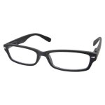 Lunettes de lecture loupe + 2. 5 dioptries verres grossissants monture pvc noir mat - largeur 14 cm